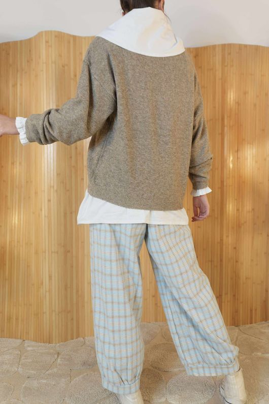 Elle Crew Knit Mocha Marl